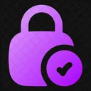 Square Lock Check Lock Check Check Lock Icon