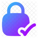 Square Lock Check Icon