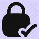 Square Lock Check Icon