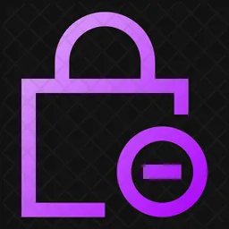 Square-lock-minus-  Icon