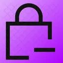 Square Lock Minus Lock Minus Remove Lock Icon