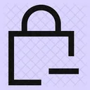 Square Lock Minus Lock Minus Remove Lock Icon