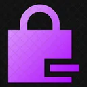 Square Lock Minus Icon