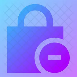 Square-lock-minus-  Icon