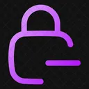 Square Lock Minus Lock Minus Remove Lock Icon