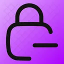 Square Lock Minus Lock Minus Remove Lock Icon