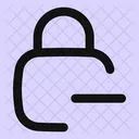 Square Lock Minus Lock Minus Remove Lock Icon