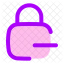 Square Lock Minus Lock Minus Remove Lock Icon