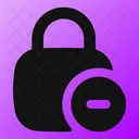 Square Lock Minus Lock Minus Remove Lock Icon