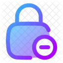 Square Lock Minus Lock Minus Remove Lock Icon