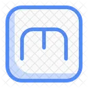 Square M Letter Business Banking Icon