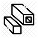 Square Tubes Metallurgical Icon