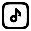 Square Music Symbol  Icon