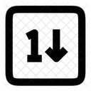Square Number Asc Icon