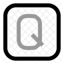 Square Q Letter Letter Text Icon