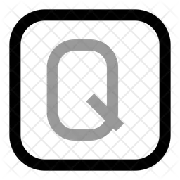 Square q letter  Icon