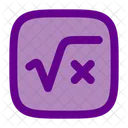 Square Root Math Mathematics Icon