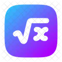 Square Root Square Icon