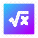 Square Root Square Icon