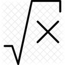 Square Root Root Of X Mathematics Icon