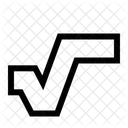 Square Root Root Symbol Icon