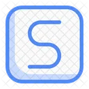 Square S Letter Business Letter Icon