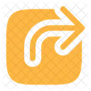 Square Share Line Web Icon Message Icon Icon