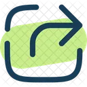 Square Share Line Web Icon Message Icon Icon
