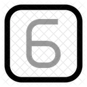 Square Six 5 6 Icon