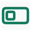 Square Slider Left Switch Adjustment Icon