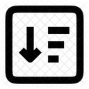 Square Sort Desc Icon
