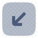 Square Sw Arrow Icon