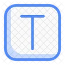 Square T Letter Letter Man Icon