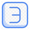 Square Three 3 People Icon