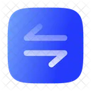 Square Transfer Horizontal Arrow Navigation Icon