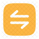 Square Transfer Horizontal  Icon
