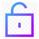 Square Unlock Open Lock Open Padlock Icon