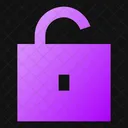 Square Unlock Icon