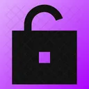 Square Unlock Open Lock Open Padlock Icon