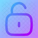 Square Unlock Open Lock Open Padlock Icon