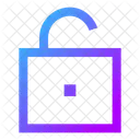 Square Unlock Open Lock Open Padlock Icon