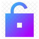 Square Unlock Open Lock Open Padlock Icon