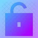 Square Unlock Open Lock Open Padlock Icon