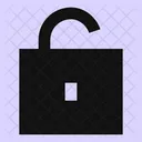 Square Unlock Open Lock Open Padlock Icon