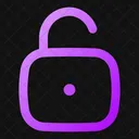 Square Unlock Open Lock Open Padlock Icon