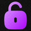 Square Unlock Open Lock Open Padlock Icon