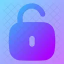 Square Unlock Open Lock Open Padlock Icon