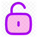 Square Unlock Open Lock Open Padlock Icon