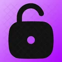 Square Unlock Open Lock Open Padlock Icon