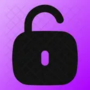 Square Unlock Open Lock Open Padlock Icon